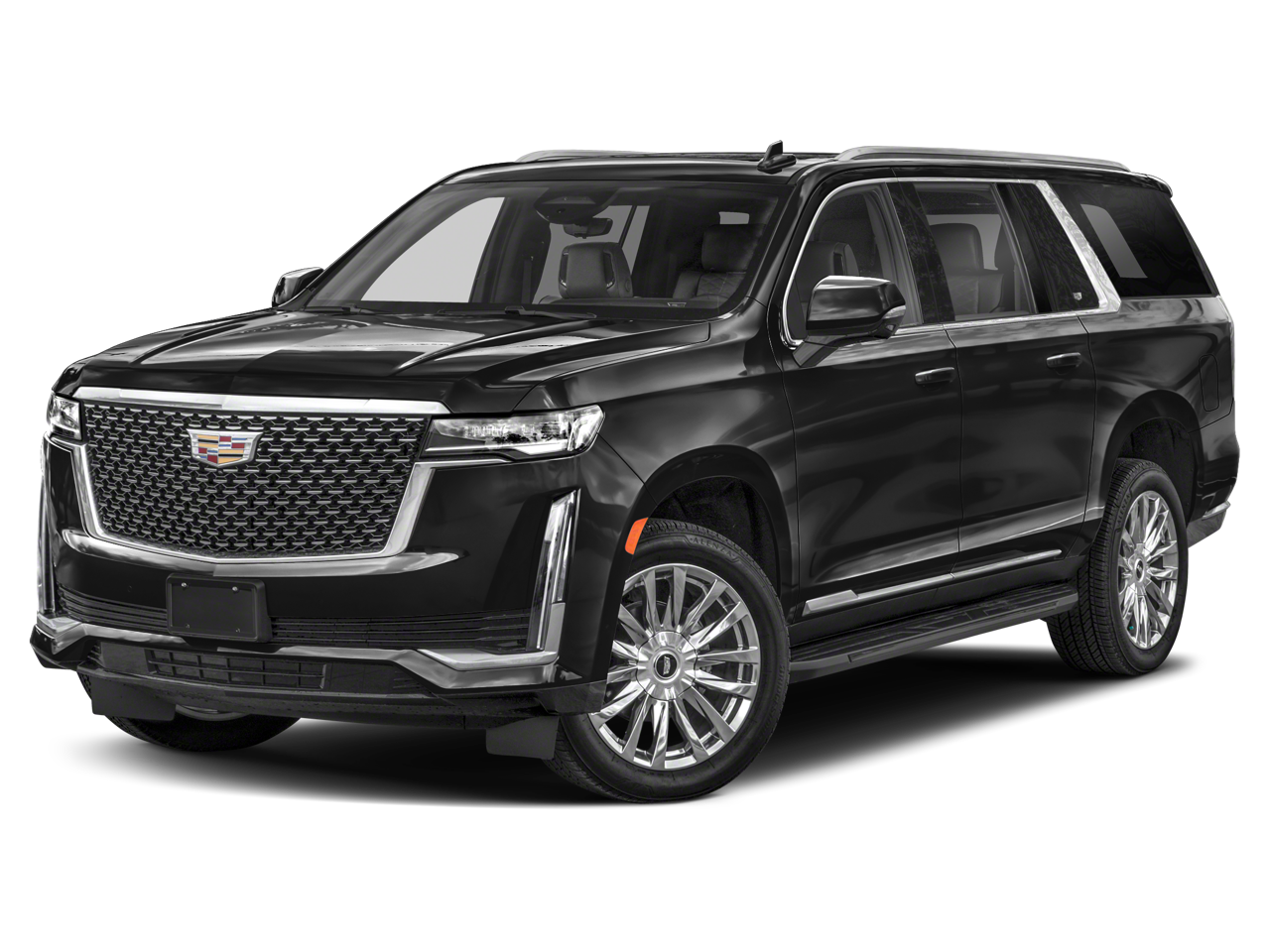 2024 Cadillac Escalade ESV Premium Luxury Platinum in Crystal White Tricoat — front three-quarter view