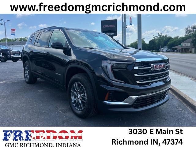 2025 GMC Acadia Elevation in Ebony Twilight Metallic — front three-quarter view