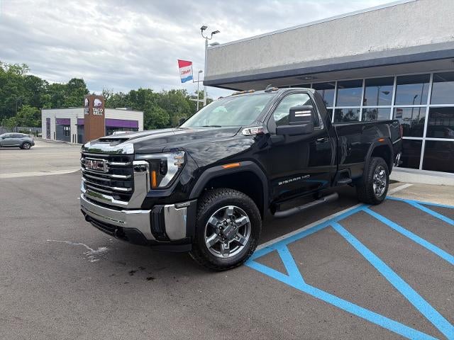 2026 GMC Sierra 2500 HD SLE in Onyx Black — front three-quarter view