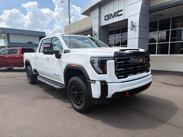 2026 GMC Sierra 2500 HD AT4 in Summit White — front three-quarter view