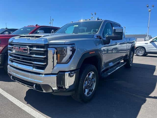 2026 GMC Sierra 3500 HD SLT in Sterling Metallic — front three-quarter view
