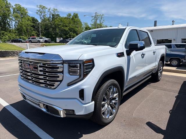 2026 GMC Sierra 1500 Denali in Glacier White Tricoat — front three-quarter view